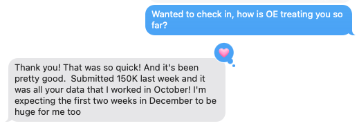 Client feedback screenshot 9
