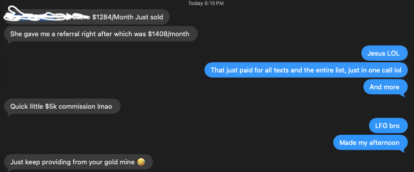 Client feedback screenshot 7